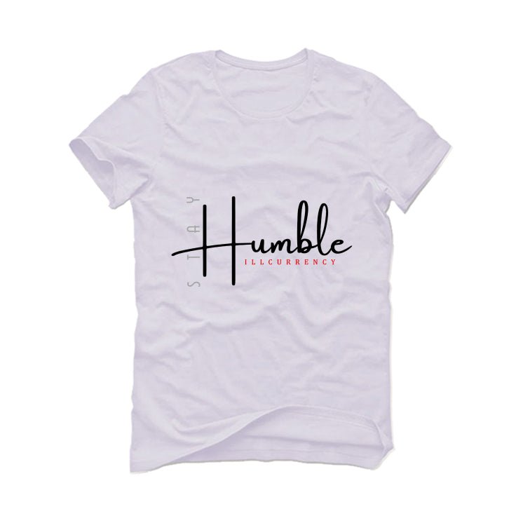 Air Jordan 4 White Cement White T-Shirt (Stay Humble)| illcurrency