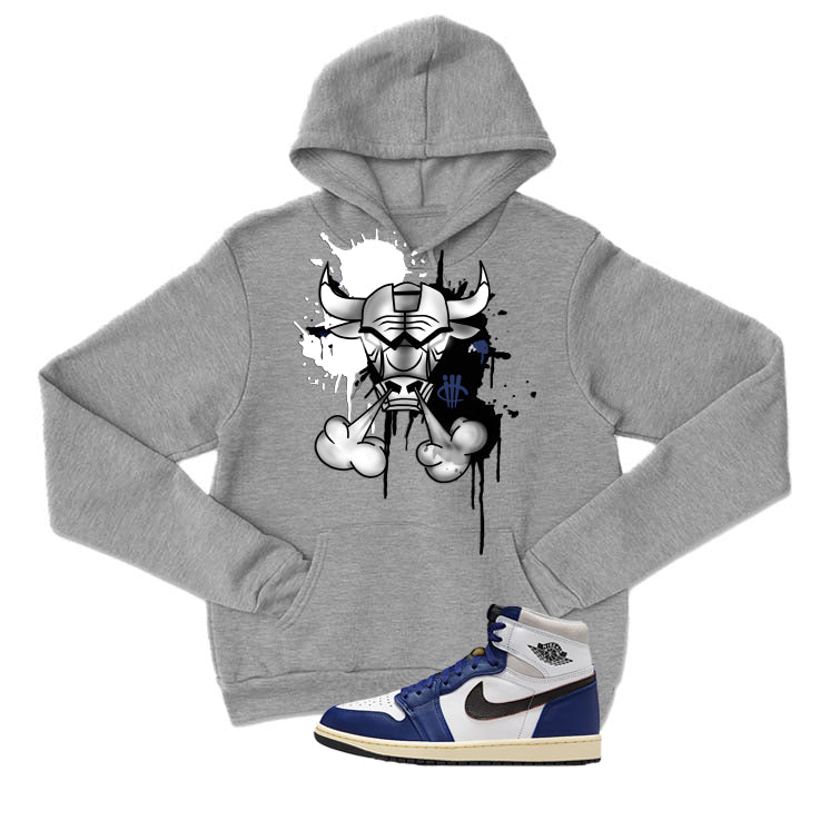 Air Jordan 1 Rare Air Deep Royal Blue Grey T-Shirt (Iron Bull)| illcurrency
