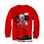 Air Jordan 11 Low Bred Red T-Shirt (The Goat)| illcurrency