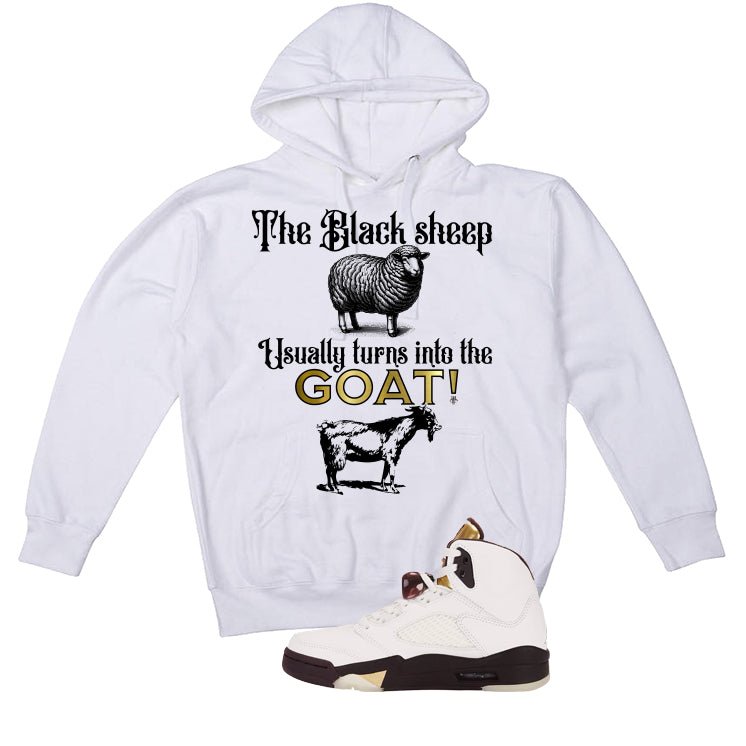 Air Jordan 5 Earth/Metallic Gold White T-Shirt (the black sheep usually turns into the GOAT!)| illcurrency