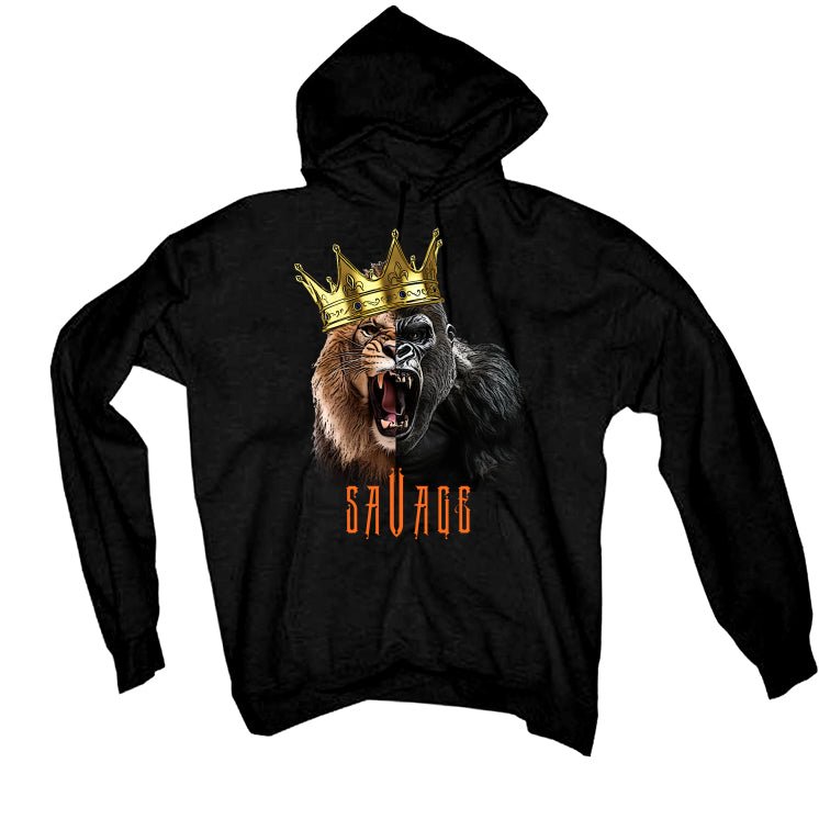 Air Jordan 12 “Brilliant Orange” | illcurrency Black T-Shirt (Savage King)