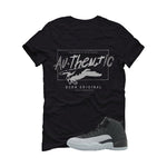 Air Jordan 12 Black/Wolf Grey Black T-Shirt (Authentic)| illcurrency