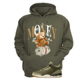 Air Jordan 3 Family Affair Matching T-Shirt, Sweatshirts & Hoodies Military Green T-Shirt (Money Bear)