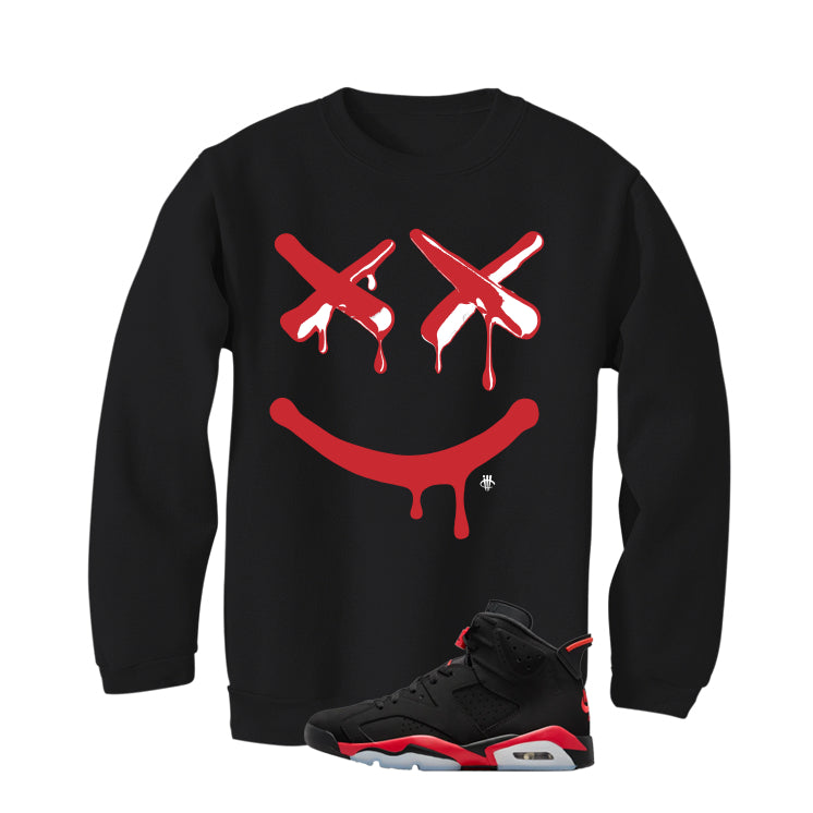 Air Jordan 6 Reverse Infrared Matching T-Shirt, Sweatshirts & Hoodies Black T-Shirt (Happy Drip)| illcurrency