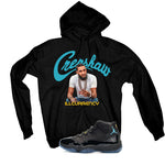Air Jordan 11 Gamma Blue Matching T-Shirt, Sweatshirts & Hoodies Black T-Shirt (Crenshaw)| illcurrency