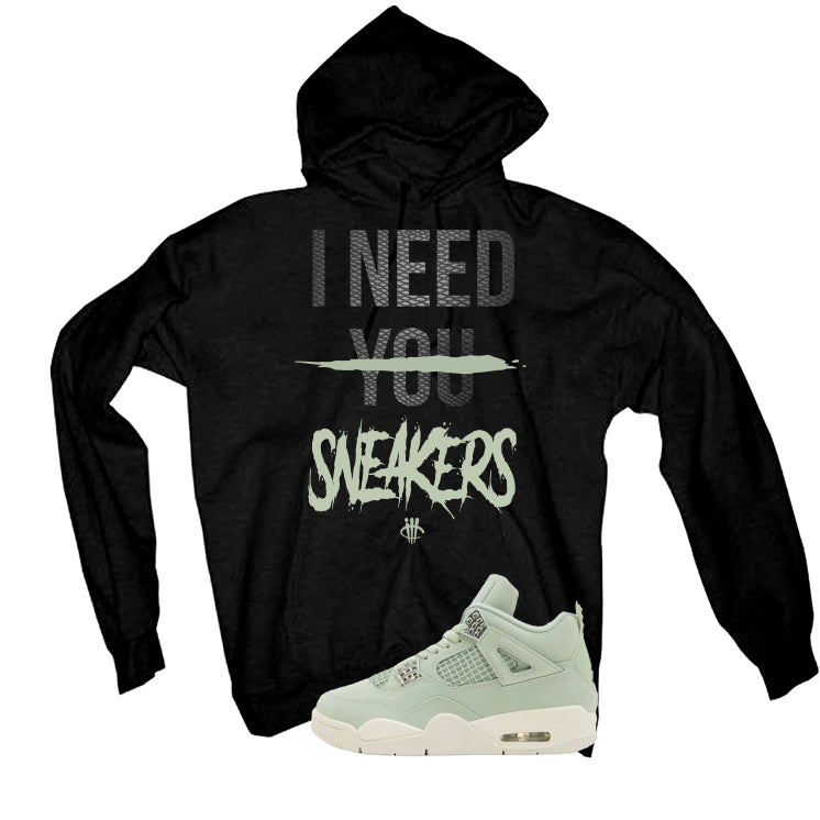 Air Jordan 4 WMNS Seafoam Black T-Shirt (I Need You Sneakers)| illcurrency