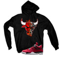 Air Jordan 4 Toro Bravo Matching T-Shirt, Sweatshirts, & Hoodies Black T-Shirt (Bulls)