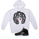 Air Jordan 5 Black Metallic Reimagined White T-Shirt (Head High)| illcurrency