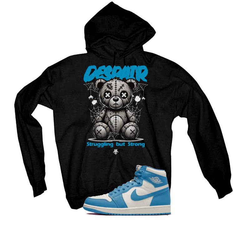 Air Jordan 1 High OG UNC Reimagined Black T-Shirt (Despair)| illcurrency