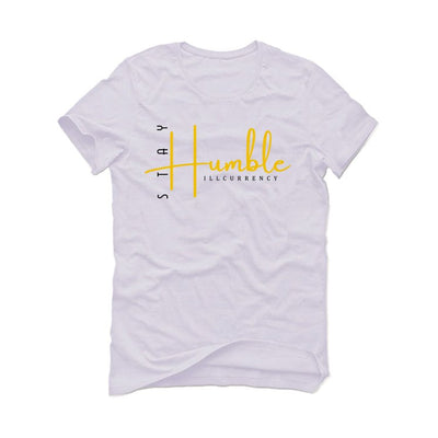 Air Jordan 6 Yellow Ochre | illcurrency White T-Shirt (Stay Humble)
