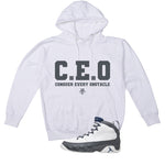 Air Jordan 9 Flint Grey Matching T-Shirt, Sweatshirts & Hoodies White T-Shirt (Ceo)| illcurrency