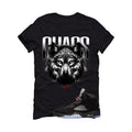 Air Jordan 5 Black Metallic Reimagined Black T-Shirt (Chaos)| illcurrency