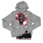 Air Jordan 4 Bred Matching T-Shirt Bull #4