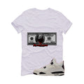 Air Jordan 4 Flight Club Matching T-Shirt, Sweatshirts & Hoodies White T-Shirt (By Any Means)| illcurrency