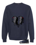 Levi’s x Air Jordan 3 Rigid Matching T-Shirt, Sweatshirts & Hoodies Navy Blue T-Shirt (Heart)