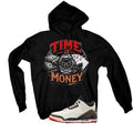 Air Jordan 3 OG World’s Best Dad Matching T-Shirt, Sweatshirts, & Hoodies Black T-Shirt (Time is Money)