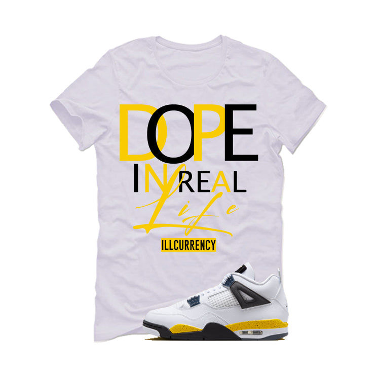 Air Jordan 4 Tour Yellow Matching T-Shirt DOPE