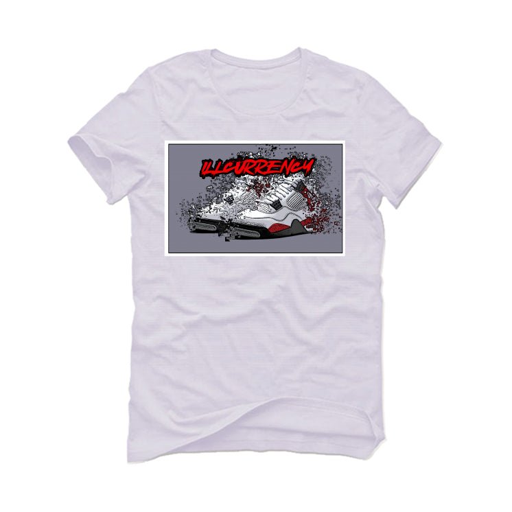 Air Jordan 4 "Red Cement" White T-Shirt (Shattered Kicks)