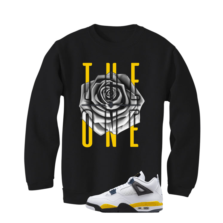 Air Jordan 4 Tour Yellow Matching T-Shirt Black T-Shirt (The One)| illcurrency