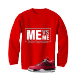 Air Jordan 4 Toro Bravo Matching T-Shirt, Sweatshirts, & Hoodies Red T-Shirt (Me Vs Me)| illcurrency