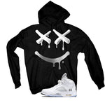 Air Jordan 5 OG White Metallic Matching T-Shirt, Sweatshirts & Hoodies Black T-Shirt (Happy Drip)| illcurrency