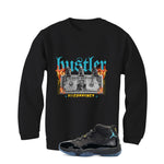 Air Jordan 11 Gamma Blue Matching T-Shirt, Sweatshirts & Hoodies Black T-Shirt (See No Evil Hustler)| illcurrency