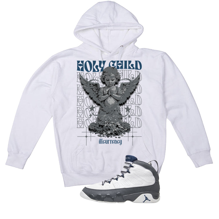 Air Jordan 9 Flint Grey Matching T-Shirt, Sweatshirts & Hoodies White T-Shirt (Holy Child)| illcurrency
