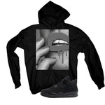 Air Jordan 4 Black Cat Matching T-Shirt, Sweatshirts & Hoodies Black T-Shirt (Touch)| illcurrency