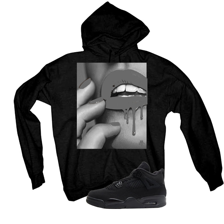 Air Jordan 4 Black Cat Matching T-Shirt, Sweatshirts & Hoodies Black T-Shirt (Touch)| illcurrency