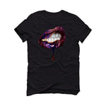 Air Jordan 5 Burgundy - Black T-Shirt (LIPS UNSEALED)