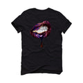 Air Jordan 5 Burgundy - Black T-Shirt (LIPS UNSEALED)