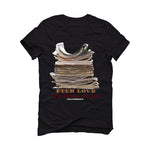 Air Jordan 1 High OG Love The Game Matching T-Shirt Black T-Shirt (Fck Love)| illcurrency