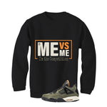 Undefeated x Air Jordan 4 Black T-Shirt (Me Vs Me)| illcurrency