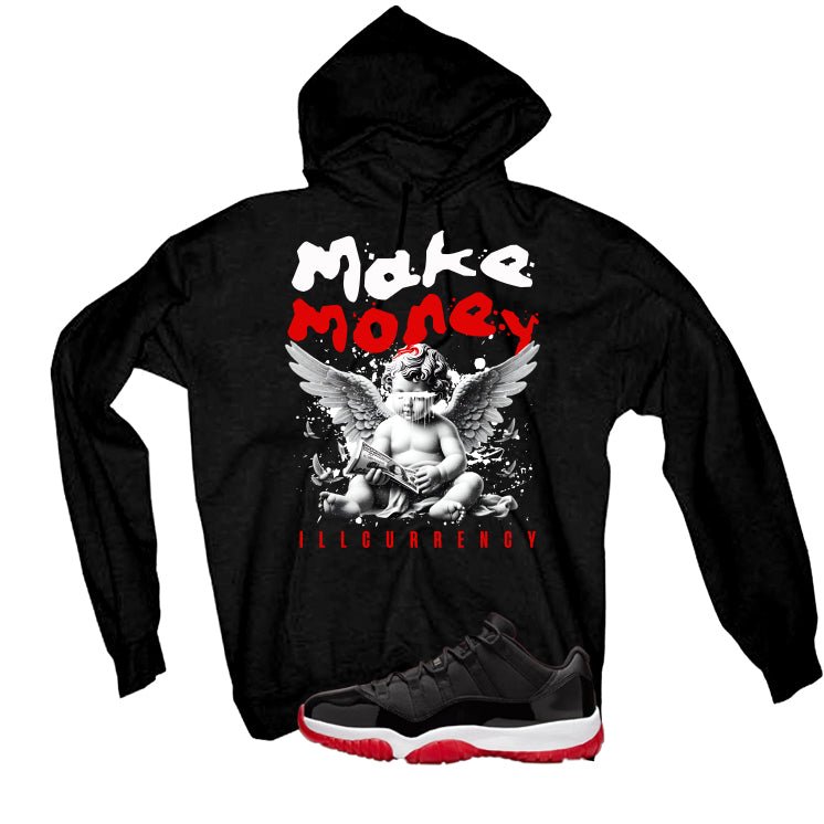 Air Jordan 11 Low Bred Black T-Shirt (Make Money)| illcurrency
