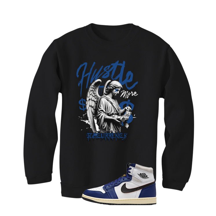 Air Jordan 1 Rare Air Deep Royal Blue Black T-Shirt (Hustle More)| illcurrency