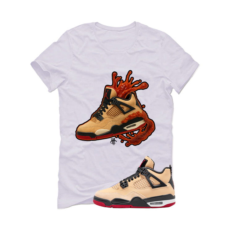 Air Jordan 4 Pizza (GS) White T-Shirt (Splash Shoe)| illcurrency