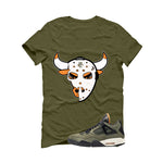 Undefeated x Air Jordan 4 Military Green T-Shirt (Jason Mask)| illcurrency