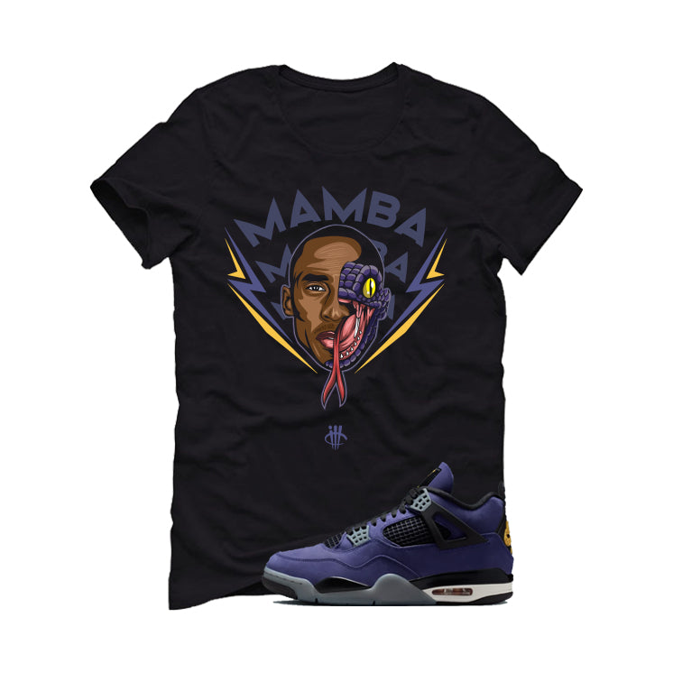 Air Jordan 4 OG Lakers Matching T-Shirt, Sweatshirts & Hoodies Black T-Shirt (Mamba)| illcurrency