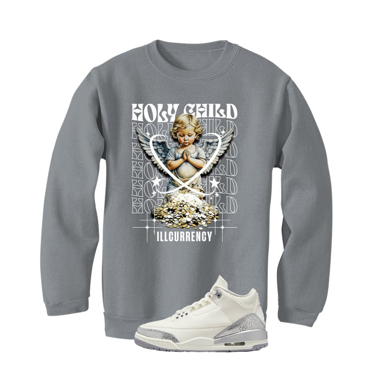 Air Jordan 3 WMNS Sail Grey T-Shirt (Holy Child)| illcurrency
