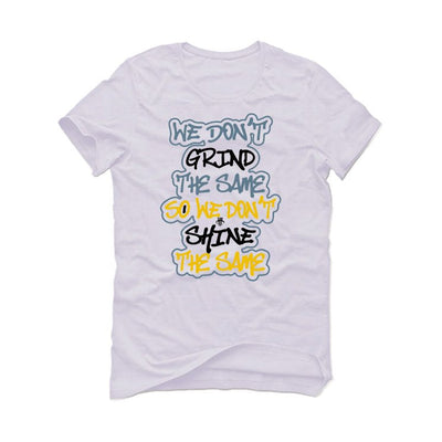 AIR JORDAN 13 “BLUE GREY” | illcurrency White T-Shirt (We Don't Grind The Same)