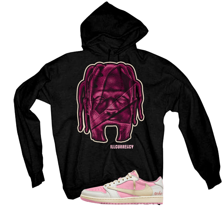 Travis Scott x Air Jordan 1 Low OG Shy Pink Matching T-Shirt, Sweatshirts, & Hoodies Black T-Shirt (Travis Land)| illcurrency