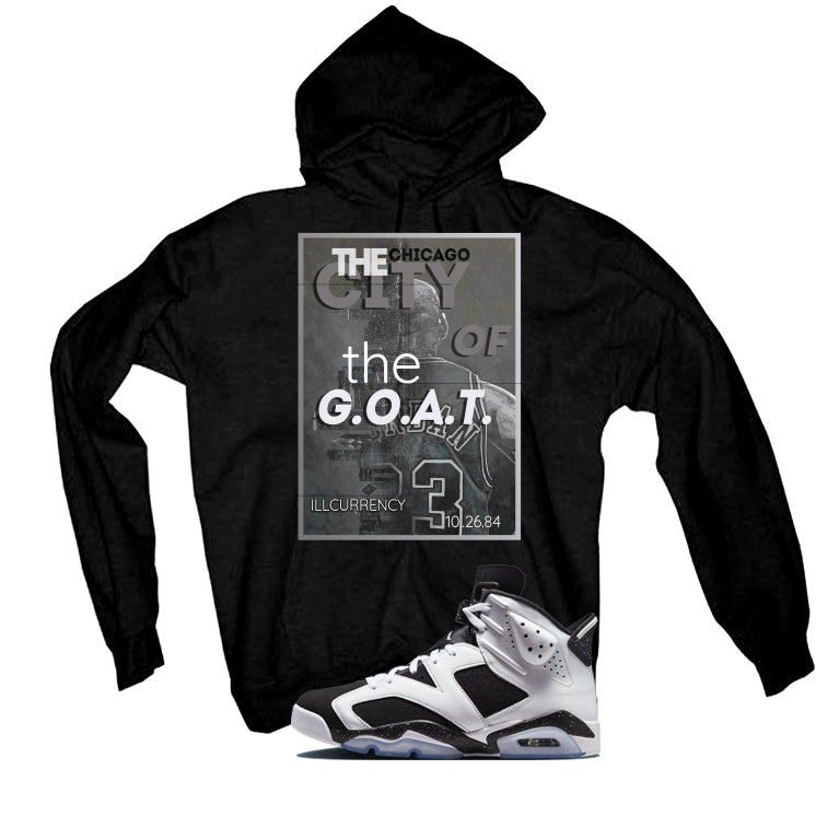 Air Jordan 6 Oreo Matching T-Shirt Black T-Shirt (City Of The Goat)| illcurrency