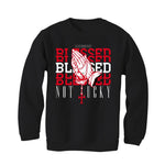 Air Jordan 8 “Playoffs” Black T-Shirt (Blessed not lucky)