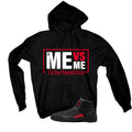 Air Jordan 12 Bloodline Matching T-Shirt, Sweatshirts, & Hoodies Black T-Shirt (Me Vs Me)