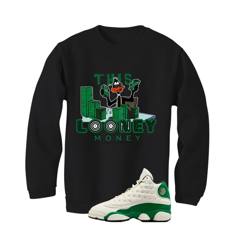 Air Jordan 13 GS Pine Green Black T-Shirt (Looney Money)| illcurrency