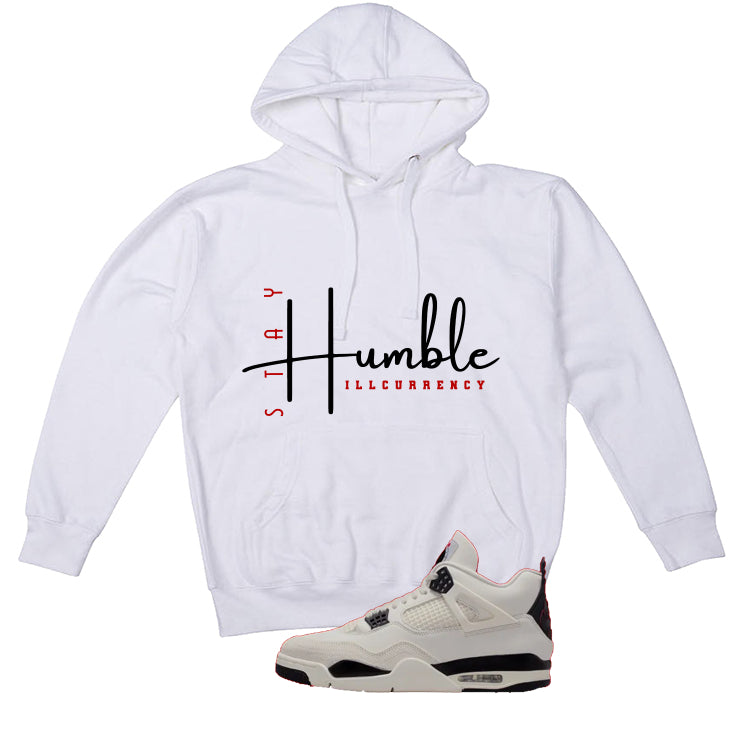 Air Jordan 4 Flight Club Matching T-Shirt, Sweatshirts & Hoodies White T-Shirt (Stay Humble)| illcurrency
