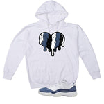 Air Jordan 11 Low Diffused Blue White T-Shirt (Heart)| illcurrency