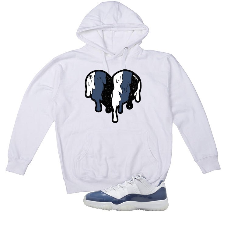Air Jordan 11 Low Diffused Blue White T-Shirt (Heart)| illcurrency