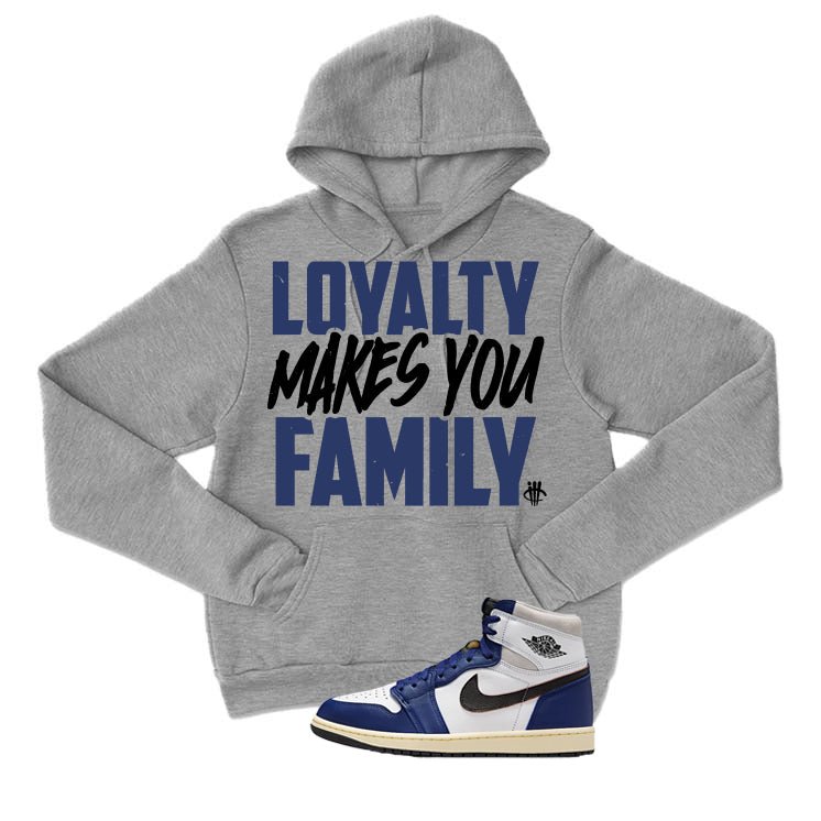 Air Jordan 1 Rare Air Deep Royal Blue Grey T-Shirt (Loyalty)| illcurrency