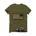 Nike Dunk Low Frankenstein Matching T-Shirt, Sweatshirts & Hoodies Military Green T-Shirt (Me vs Me)| illcurrency